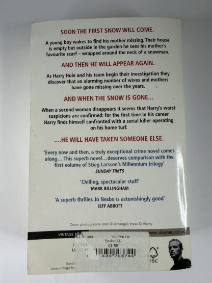 An image of the book The Snowman by Jo Nesbø
