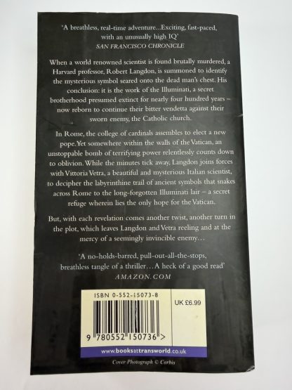 An image of the book Angels and Demons by Dan Brown