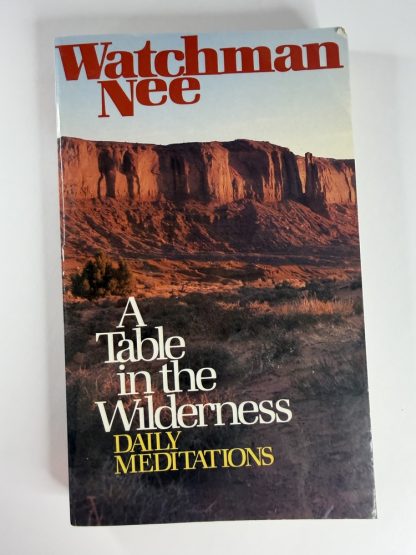 An image of the book A Table in the Wilderness by Watchman Nee