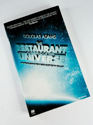 An image of the book The Restaurant at the end of the Universe by Douglas Adams