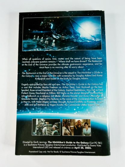 An image of the book The Restaurant at the end of the Universe by Douglas Adams